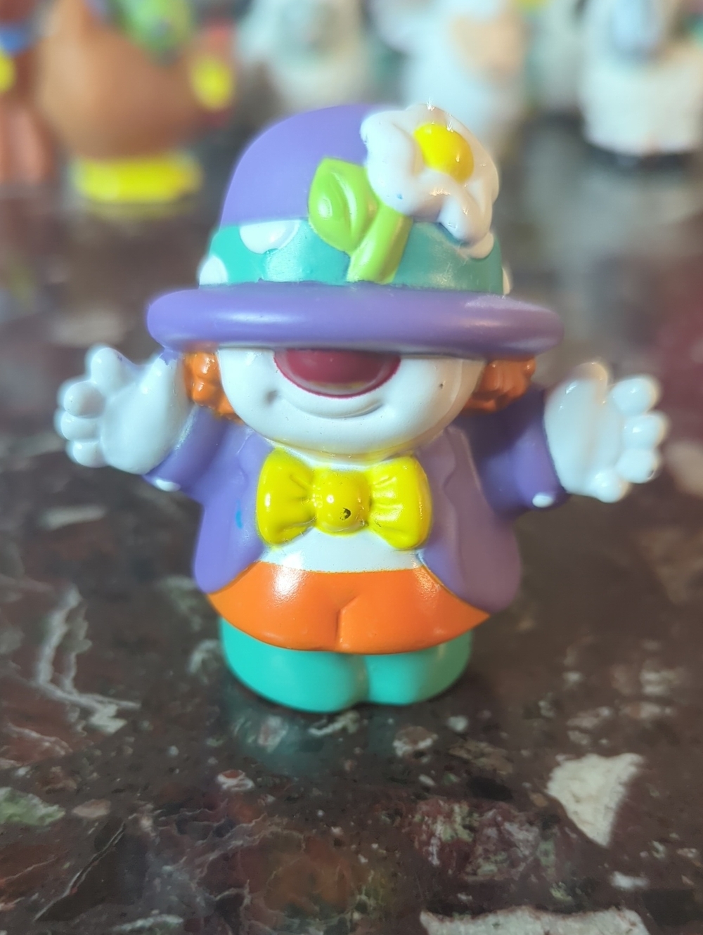 Little People - Purple Clown Figurine Toy for Kids - Colorful Play Figure